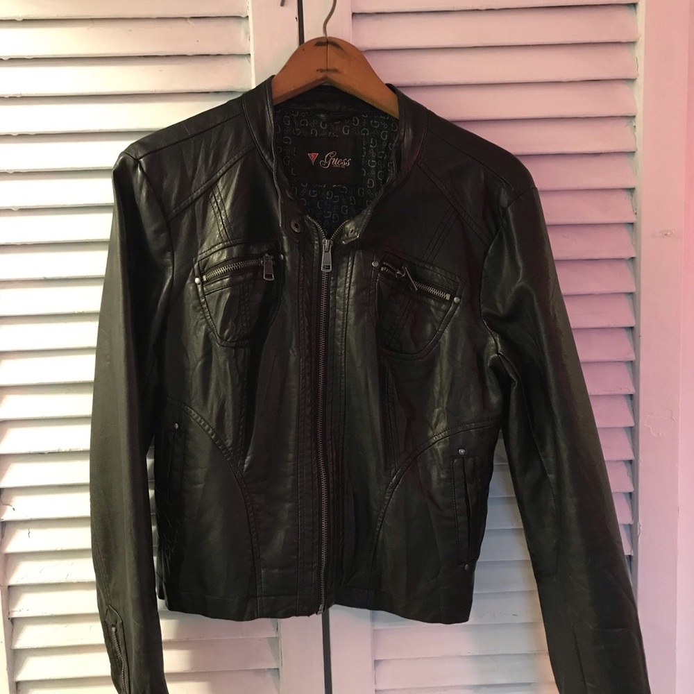 Guess leather jacket